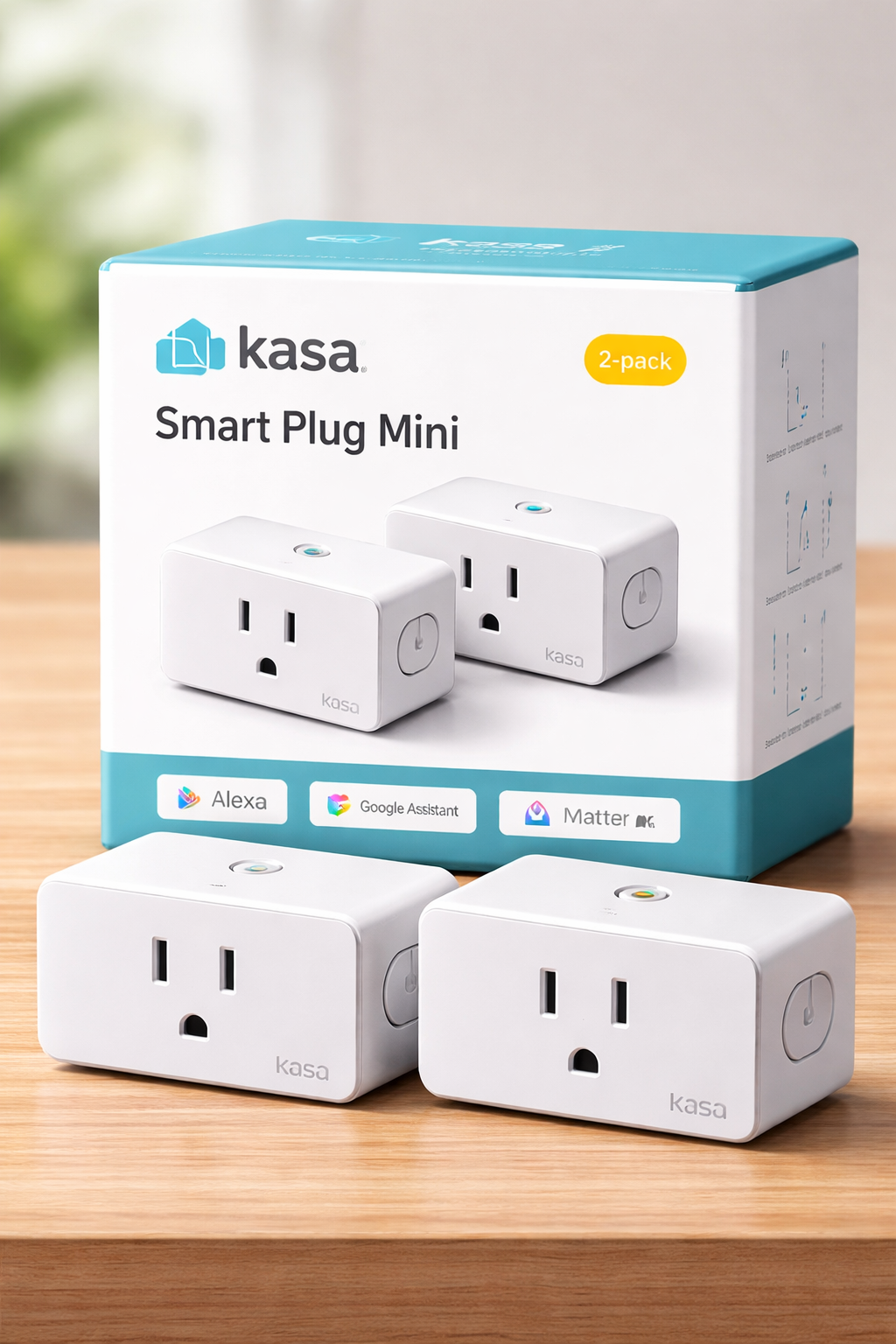 Kasa Smart Plug Mini (2-pack) for apartments