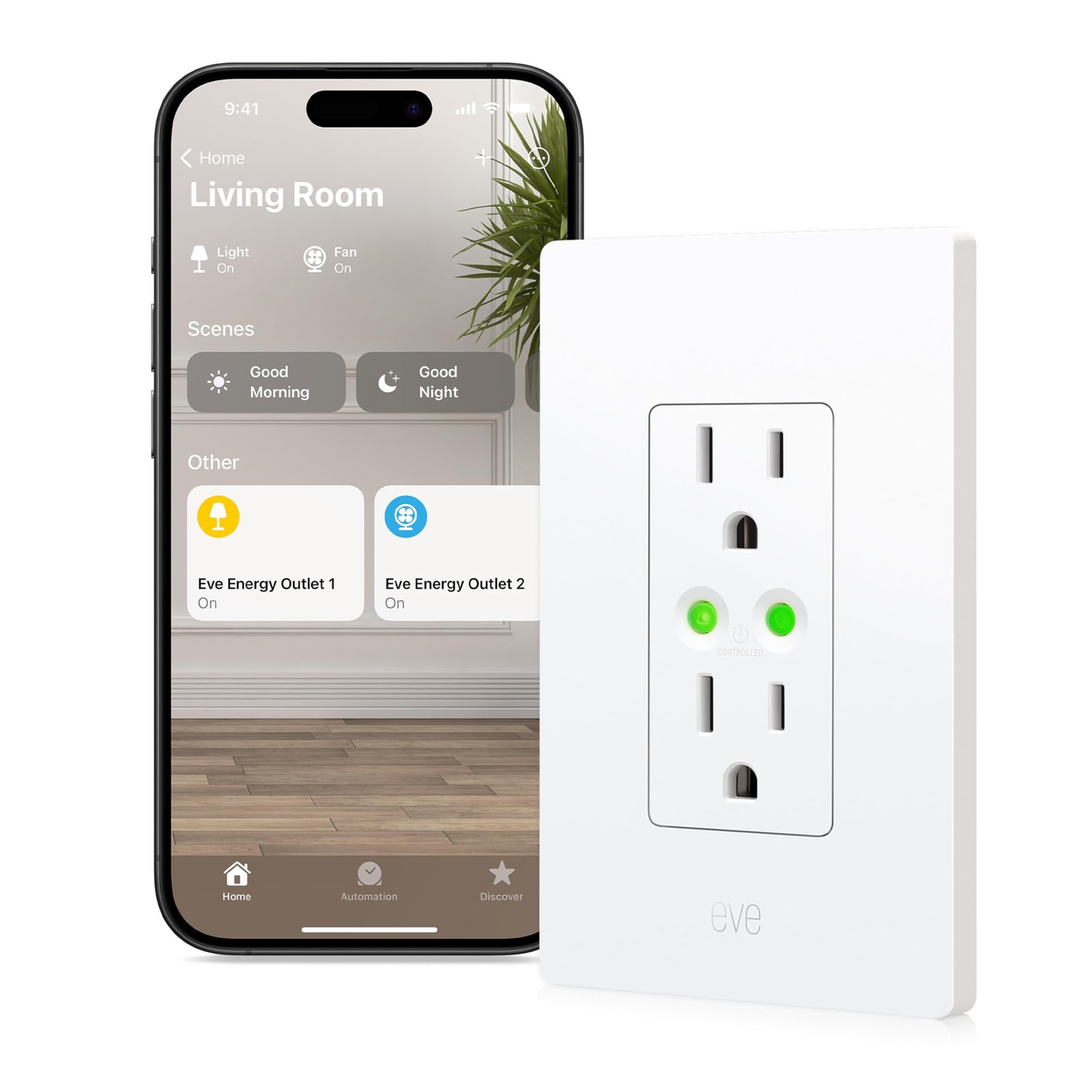 Eve Energy (Matter Smart Plug) renter-friendly smart home device