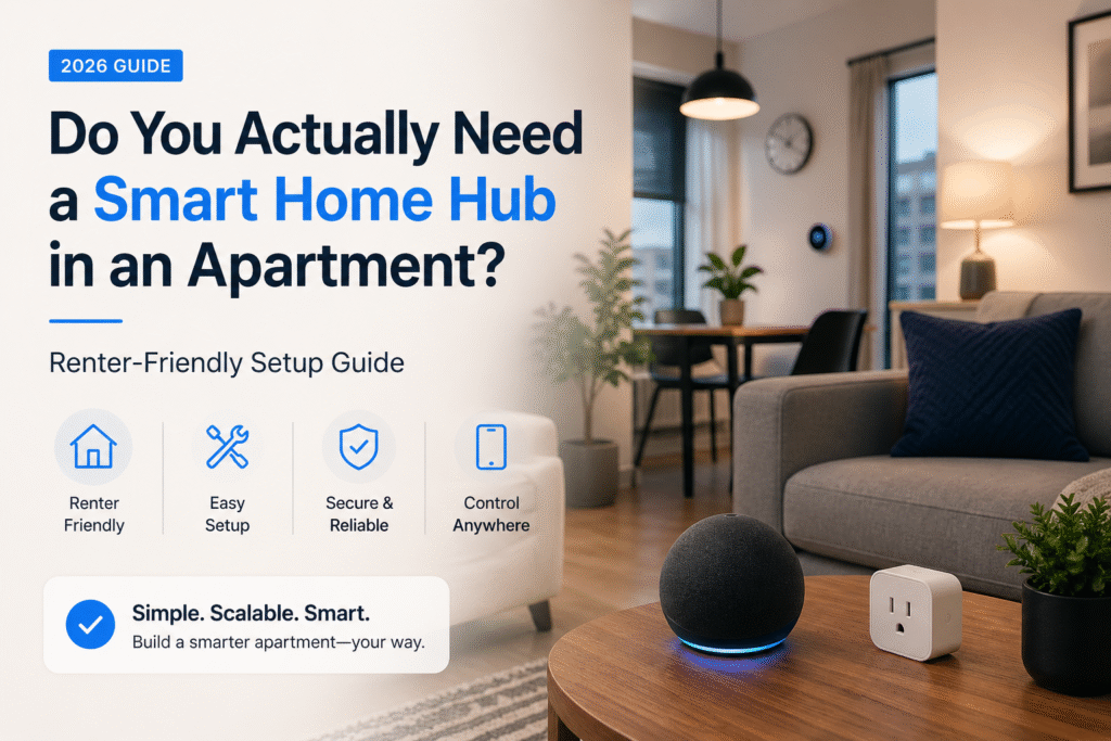 Do you need a smart home hub in an apartment? Simple renter-friendly setup with hub and no-hub devices
